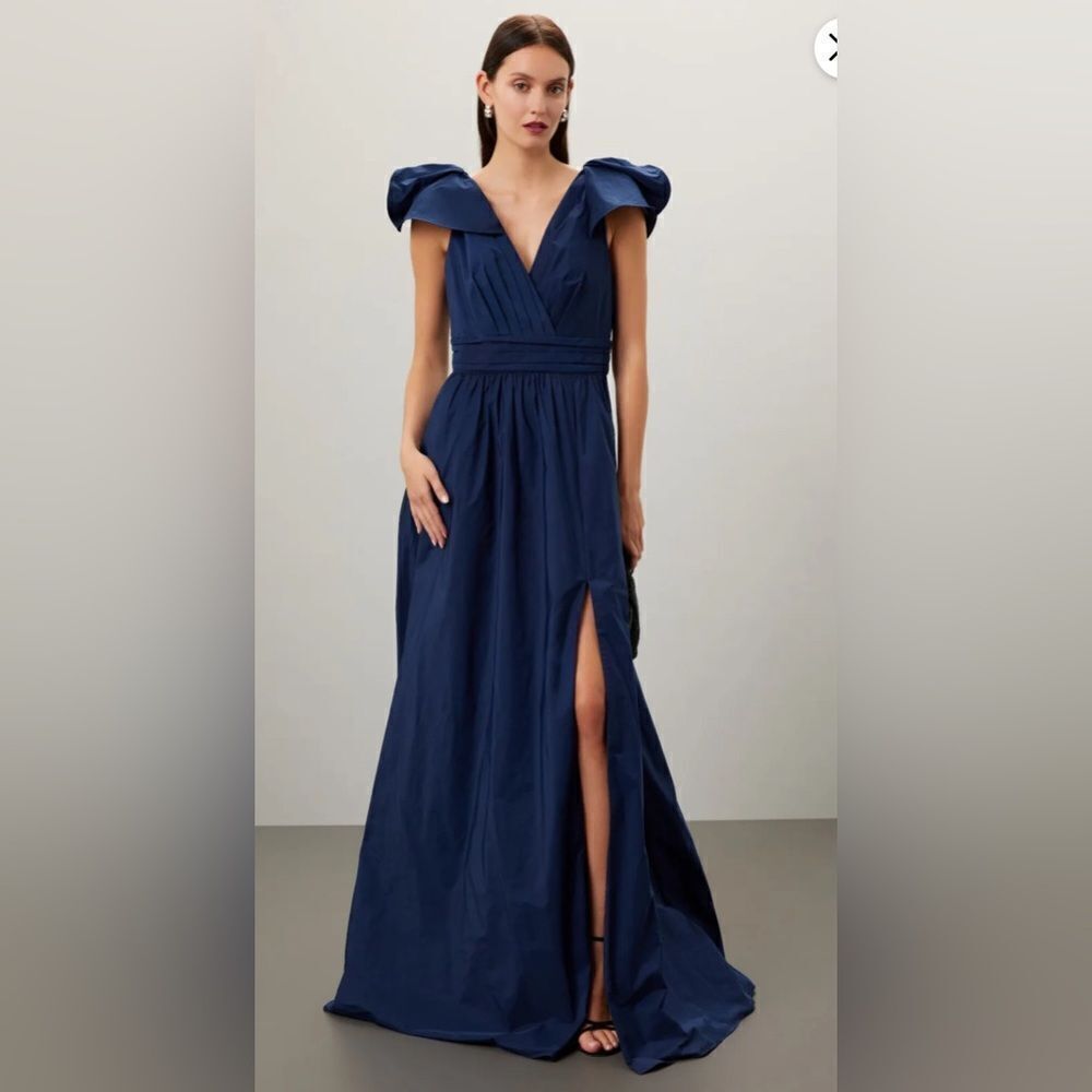 Marchesa Notte Taffeta Ball Gown Dress Size 8